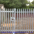 Hot Dipped Galvanized 2.4m Triple Point Spear Straight Top W Pale Palisade Security Fencing